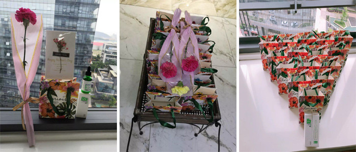 廣東博皓大家庭給各位母親送上精心準(zhǔn)備的禮物，表達公司對各位母親的感恩和祝福。