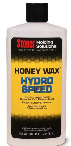 Stoner HoneyWax®Hydro Speed是一種高固含量的水性乳液，不含任何溶劑，旨在代替?zhèn)鹘y(tǒng)的高級涂蠟作為復(fù)合材料行業(yè)中的脫模劑。