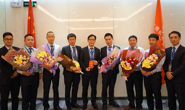 “業(yè)務(wù)團(tuán)隊PK優(yōu)勝獎：--事業(yè)一部的銷售精英們！